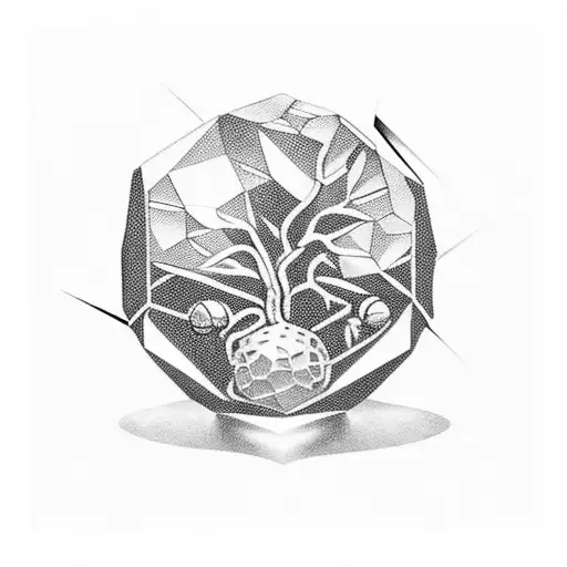 A Unique Design Combining Crystal Balls And Climbing Plants