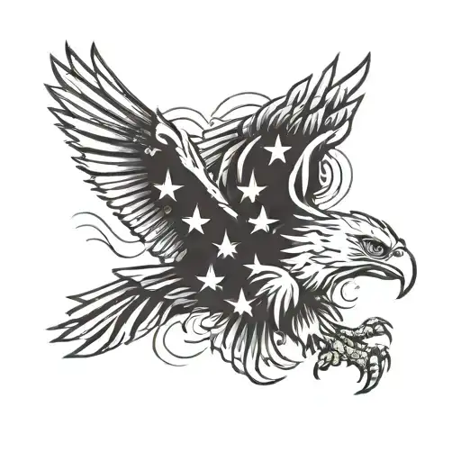 American Flag Eagle