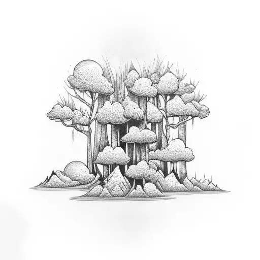 Forest With A Man Death