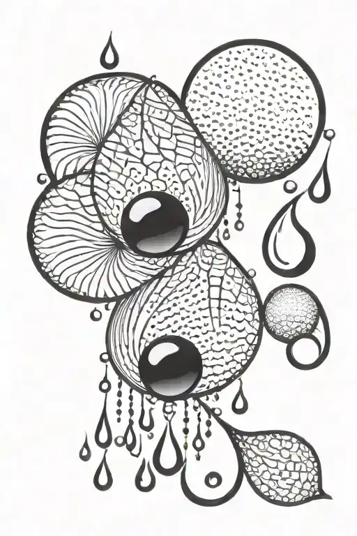 Water Droplets Turning