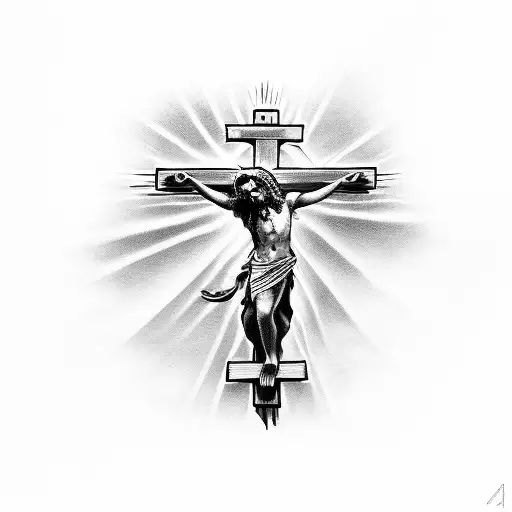 Jesus Christ Lighting Cross