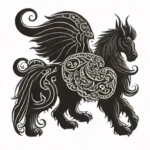 Turkish Mythology With Beautiful