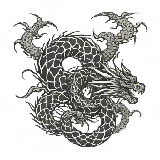 Snake Dragon Thorns Scorpion