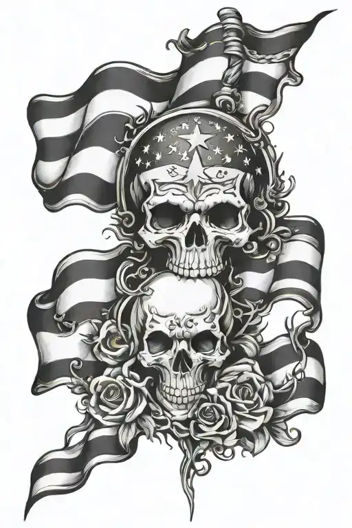 American Flag Heaven Vs Hell