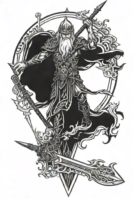 Spear God Odin