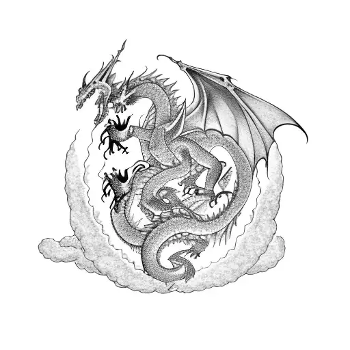 3 Dragons With Their Mom