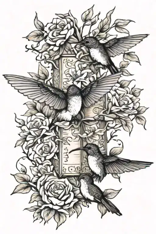 Tree Hummingbird Books Flowers