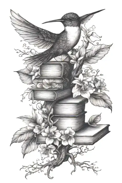 Tree Hummingbird Books Flowers