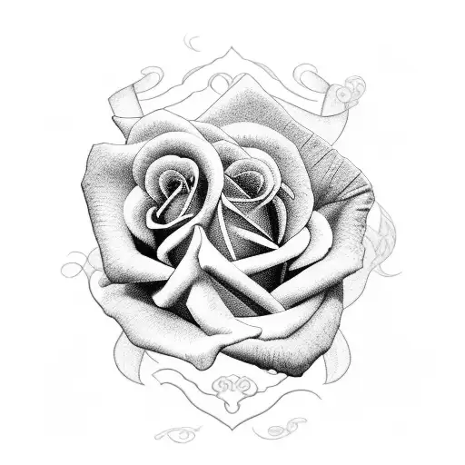 Arm Sleeve With 4 Kids Names Roses