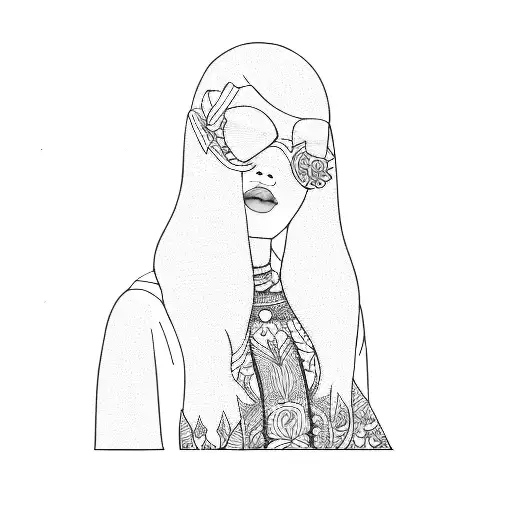 A Black Girl With Long Hair