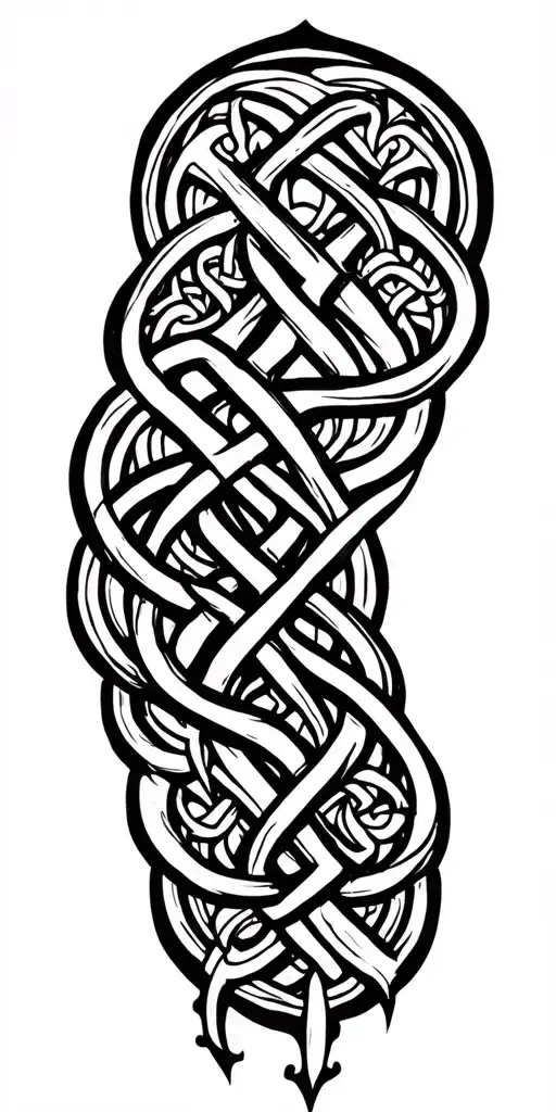 Celtic Knotwork Design Incorporating