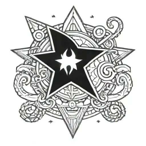 Galactic Police Badge With A Cosmic Octopus As The Central Emblem