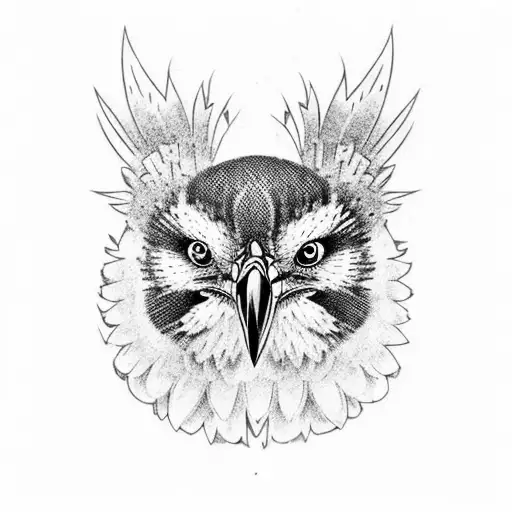Half Sleeve Neotraditional Agressive Kookaburra