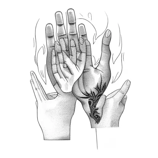 Create A Tattoo Of Hands And Healing