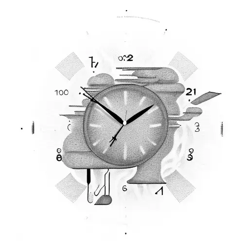 A Clock Melting Away To Symbolize The Passage Of Time And The Importance Of Living In The Moment