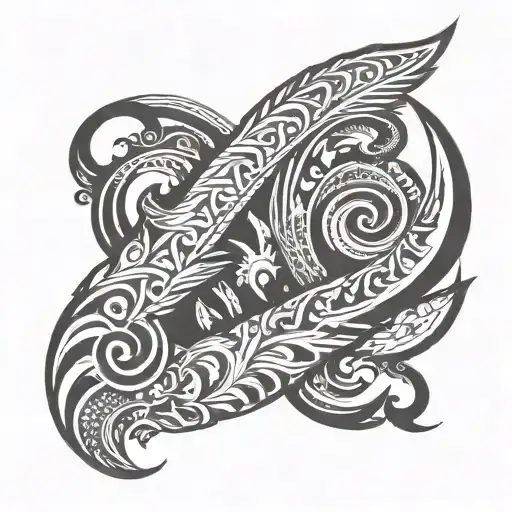 German And Filipino Tribal Sleeve