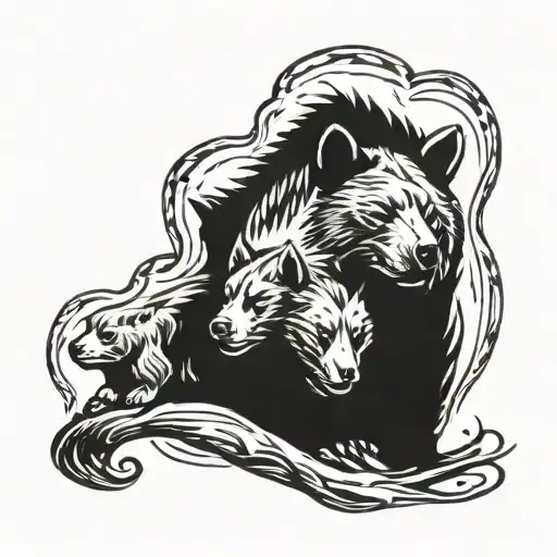 Wise Hunter And Momma Bear Paw