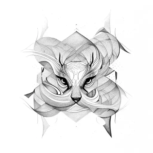 Swirls Of Lines Of Different Thicknesses