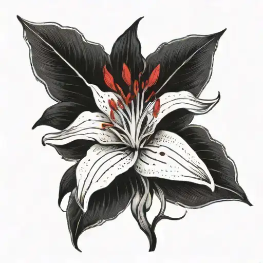Death With A Red Lily