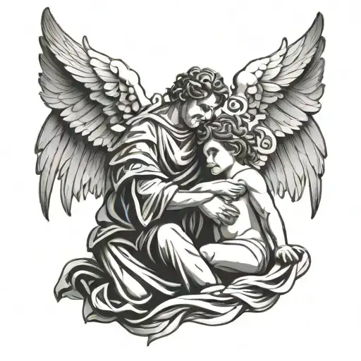 Angel Father And Human Son