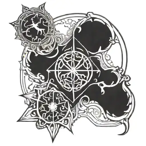 A Sigil Inspired By Norwegian Folklore And Dark Themes