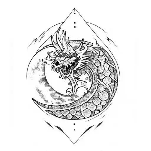 Tarot Moon Dragon