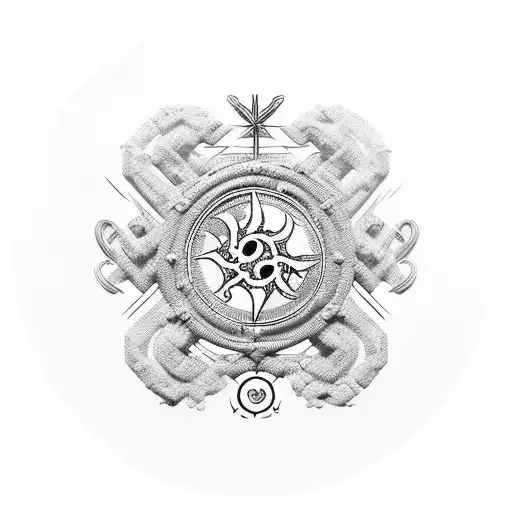 Roman Numerals Inside Biohazard Loops