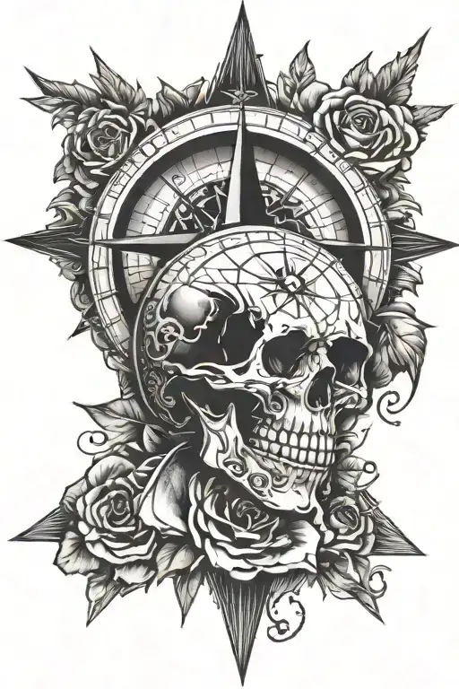 Compass And Skull