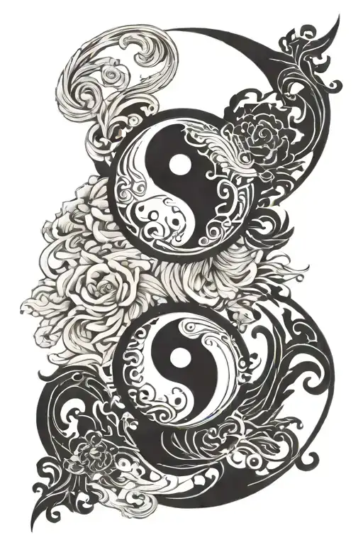 Twin Flame Yin Yang Shadow Woman