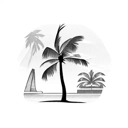 Hawaii Window Palm Tree