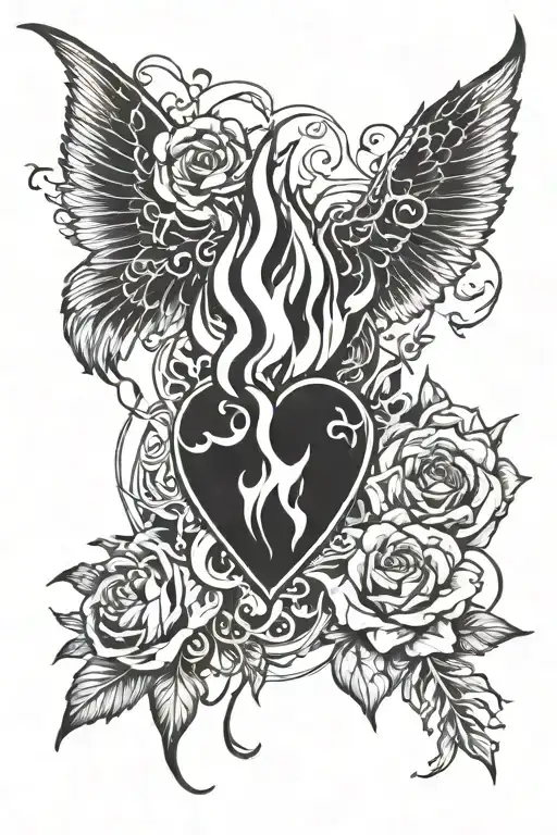 Though Surrounded By Fire My Heart Burns For One