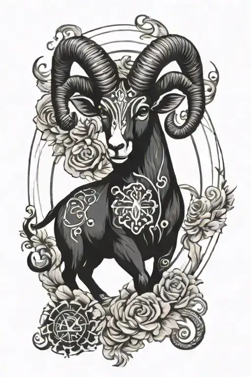 Astrological Sign Aries Symmetrical