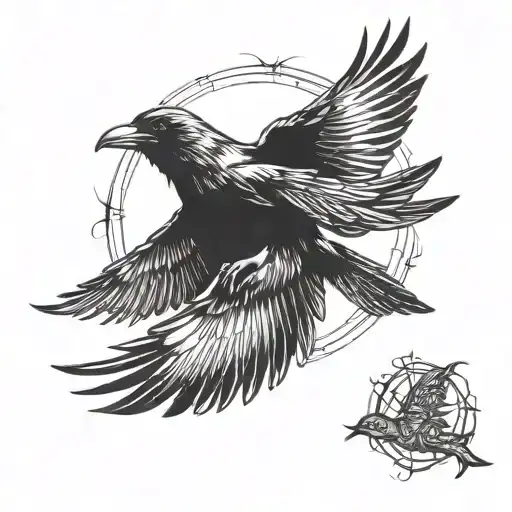 Crow Flying