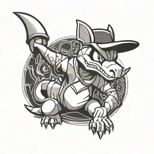 Marowak Pokemon And Peaky Blinders Outfit