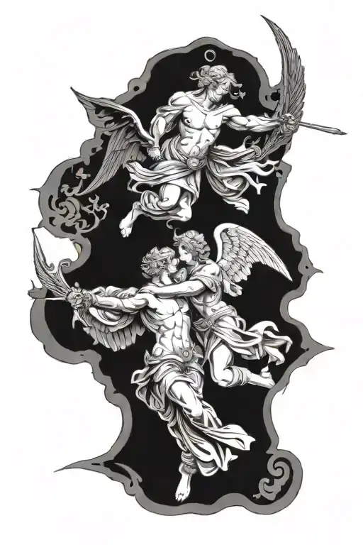 Angels 3D Fight Scene