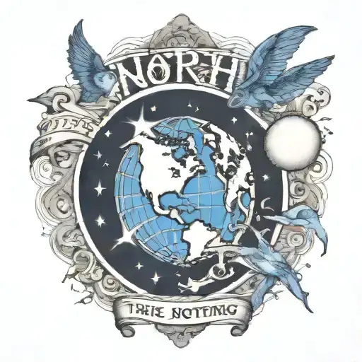 Phrase The World Or Nothing With The Earth In Psychedelic Background