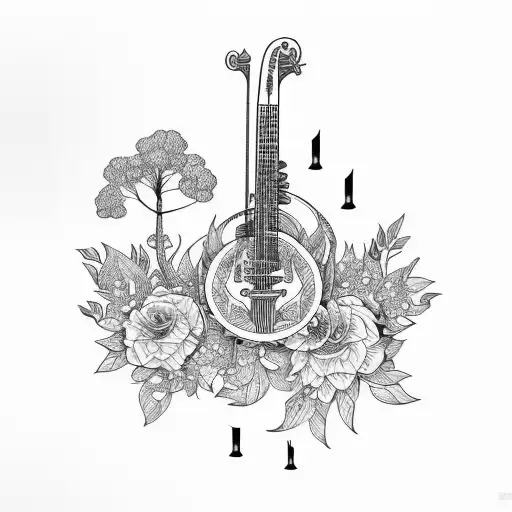 Music Forest And Flowers