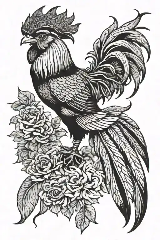 French Rooster And Tunisian Eagle