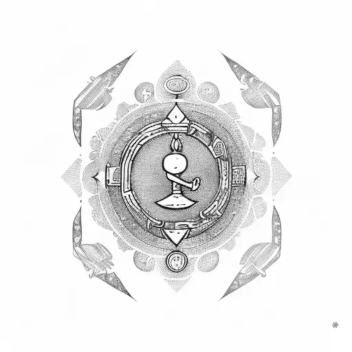 Zodiac Libra Symbol With Judgement Between Love And Money