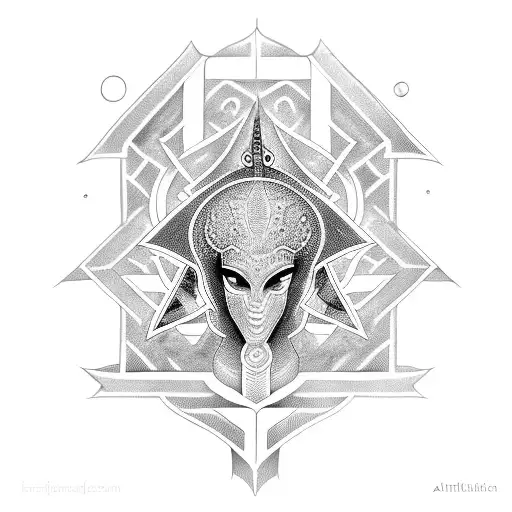 Ankh And Sa Symbols Connected