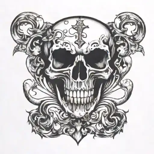 Kross Heart Skull