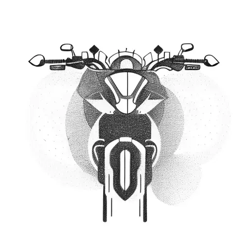 Motorcycle And Nature Intertwined In A Dynamic Design