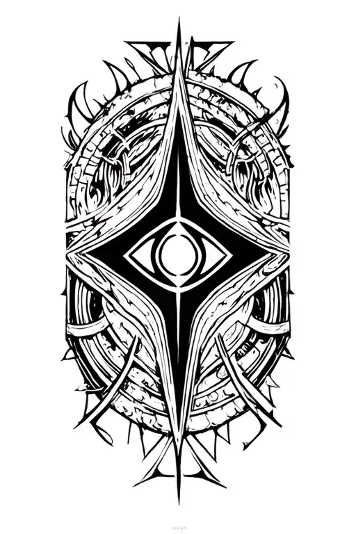 Atheism Symbols Forming A Geometric