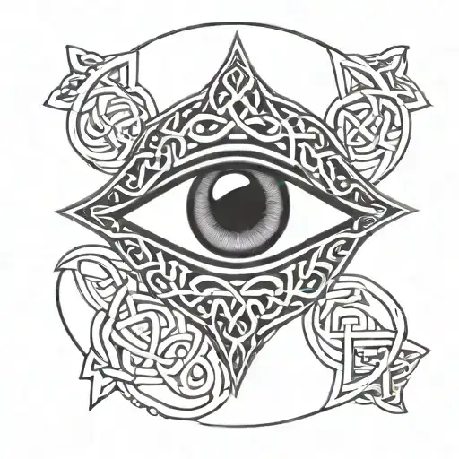 Dainty Celtic Evil Eye