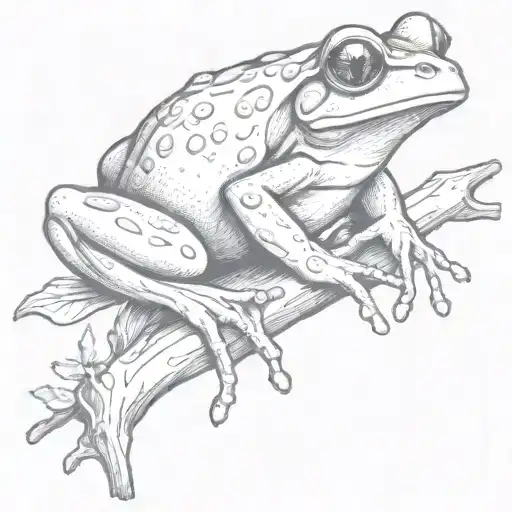 Frog On A Branch