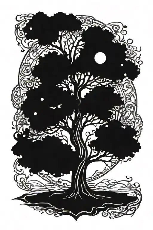 Tree Of Life With My Family Birthdays On It