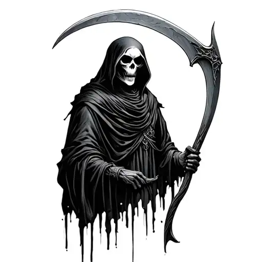 Grim Reaper With Scythe