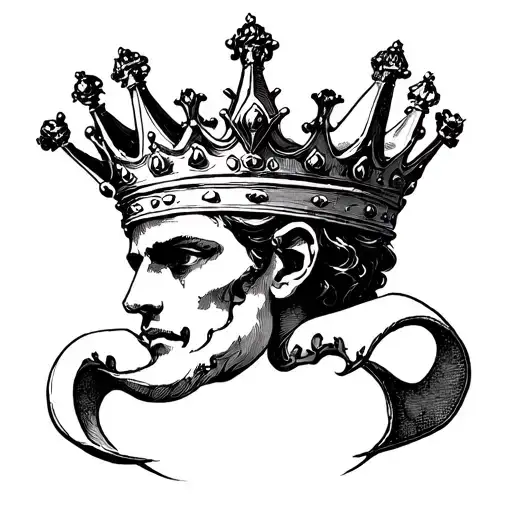 Astrological Sign Cancer With A King's Crown