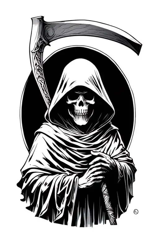 Grim Reaper With Scythe