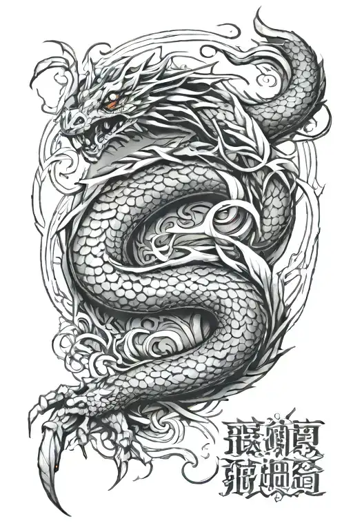 Dragon Wrapped Forearm Sleeve